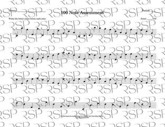 100 Note Assessment
