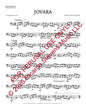 Sheet music for bassoon with red text overlay by Ricardo Stevens.